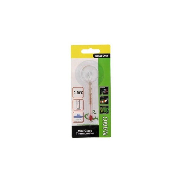 Aqua One Nano Glass Thermometer 9cm 10310