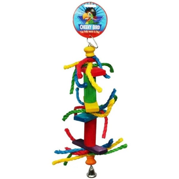 Cheeky Bird Long Cylinder & Rope With Bell B0879