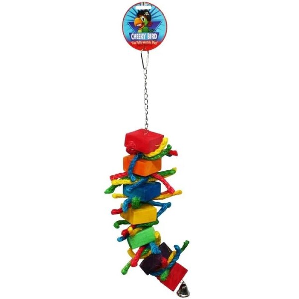 Cheeky Bird Block & Rope With Bell B0878