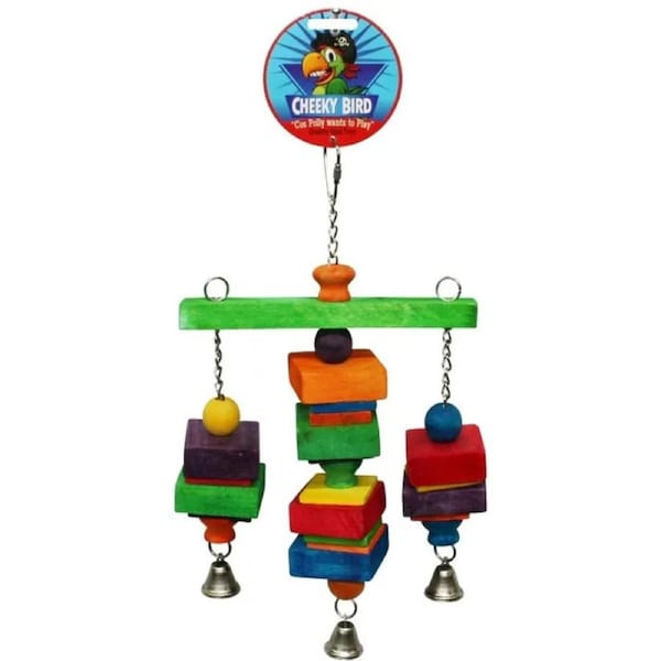 Cheeky birds Hanging Tri Bell B0877