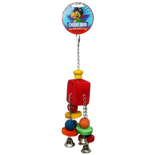 Cheeky Bird Hanging Quad Bell B0883