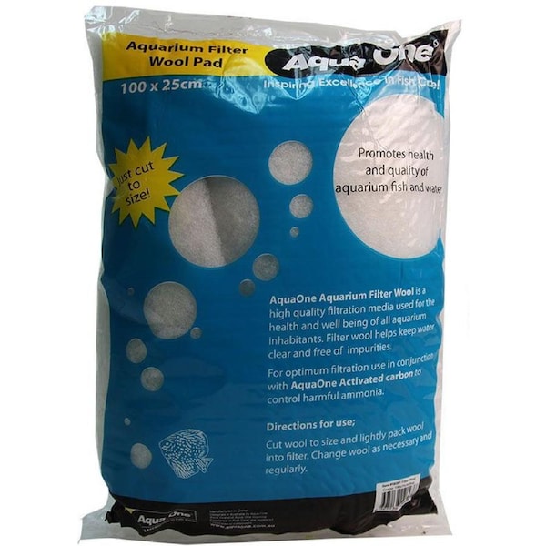 Aqua One Filter Wool Coarse 100x25cm Bag 10391