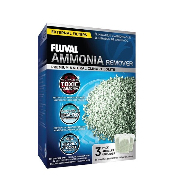 Fluval Ammonia Remover 3x 180g Bags