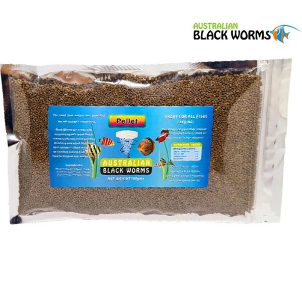 Australian Black Worms 100g Pellet