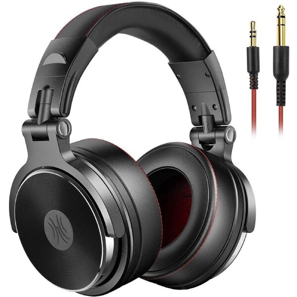 OneOdio Pro-50 Adapter-Free Over Ear Headphones for Studio Monitoring and Mixing, Sound Isolation, 90° Rotatable Housing with Top Protein Leather Earc