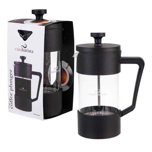 Casabarista Oslo Coffee Plunger - 3 Cup 350ml Black