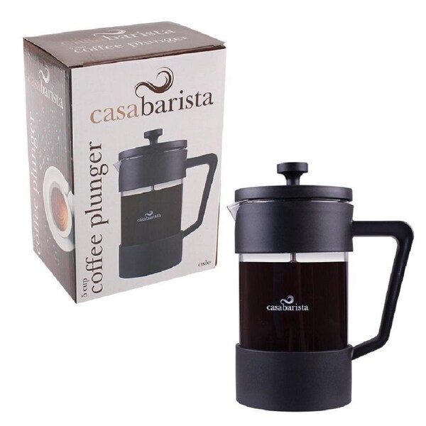 Casabarista Oslo Coffee Plunger - 5 Cup 600ml Black