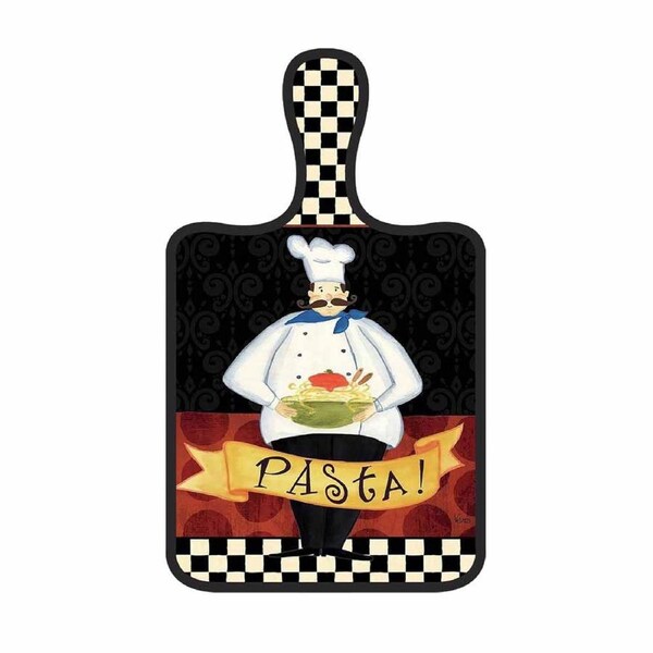 Country Farmhouse Tile Trivet Pasta Chef 15x25cm Hot Pot Holder