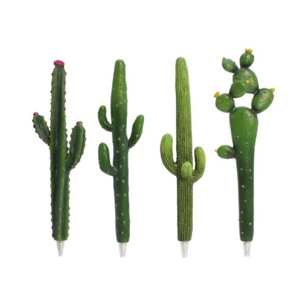 Cactus Resin Pen - Assorted Colours