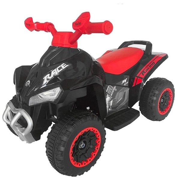 Lenoxx Kids Quad Raptor Electric Ride-On Toy Bike Black 6V