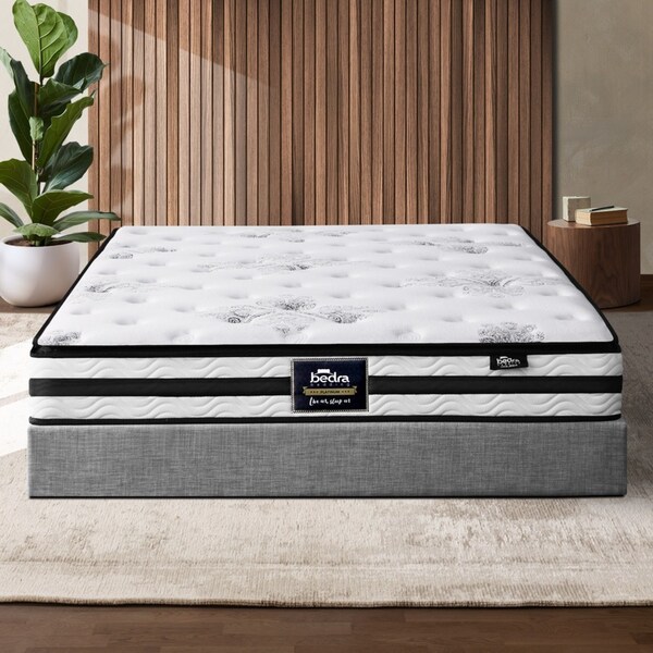 Bedra Double Mattress 22cm Luxury Bonnell Spring Bed Medium Firm