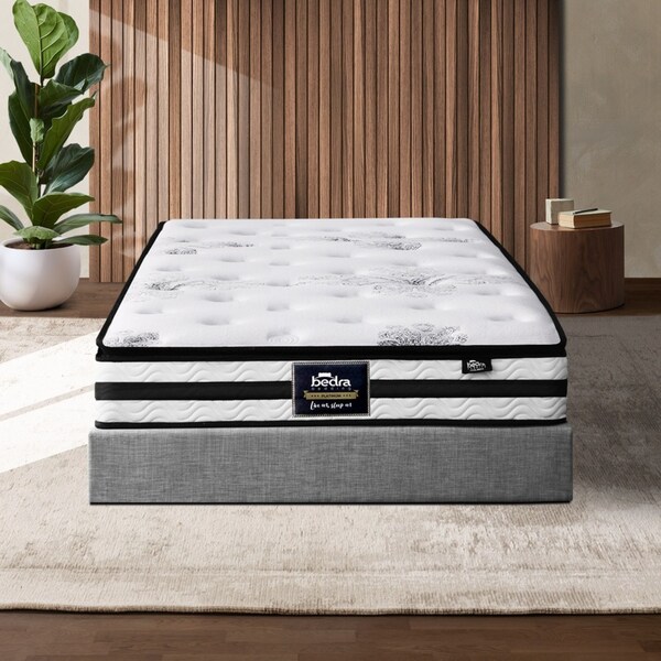 Bedra Single Mattress 22cm Luxury Bonnell Spring Bed Medium Firm
