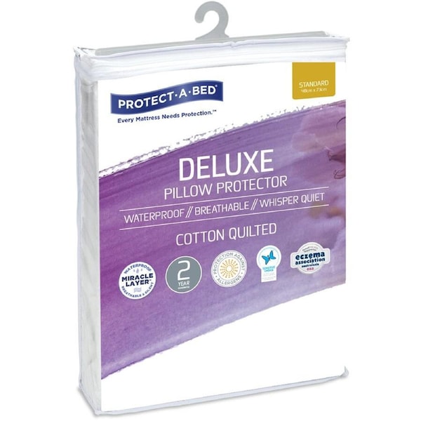 Protect-A-Bed Waterproof Cotton Quilted Pillow Protector