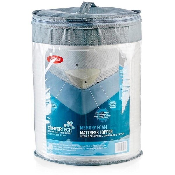 Tontine Comfortech Memory Foam Mattress Topper - Queen