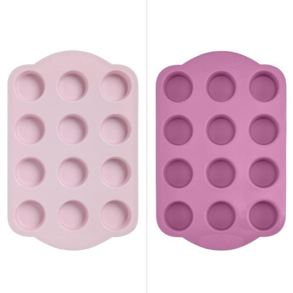 Wiltshire Silicone 12 Cup Mini Muffin Pan - Assorted*