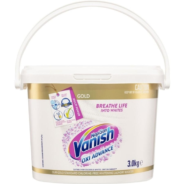 Vanish Napisan Gold Crystal White Stain Remover Powder 3kg