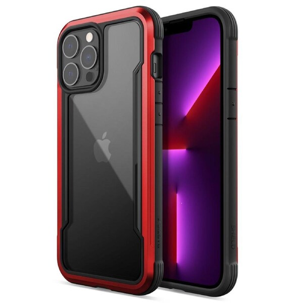 X-Doria Raptic Shield Pro Shockproof Case/Cover For Apple iPhone 13 Pro Max Red