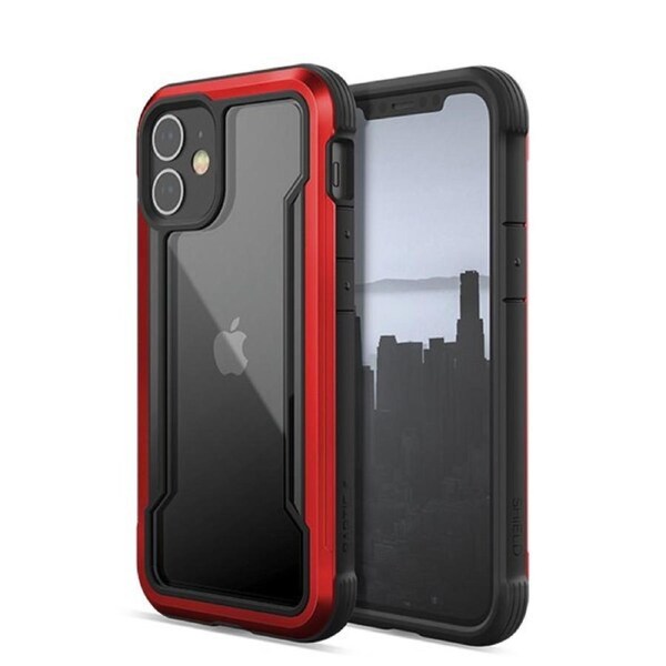 X-Doria Raptic Shield Protective Heavy Duty Case For Apple iPhone 12 Mini Red