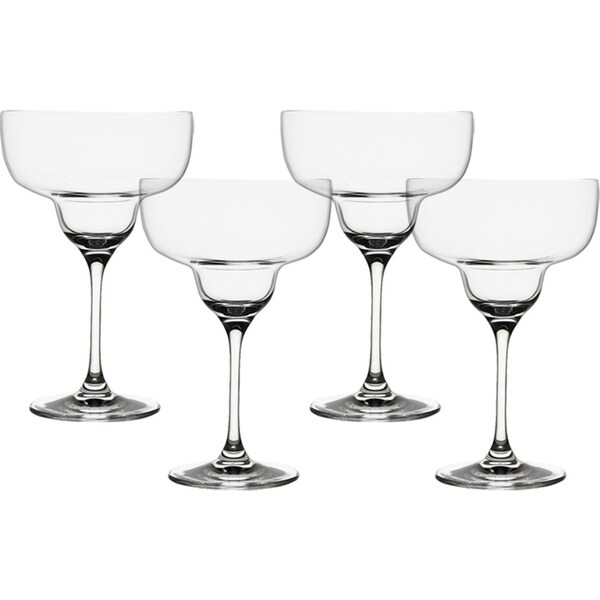 4pc Ecology Classic Margarita/Cocktail Glasses Crystalline Stem Set 18cm 340ml