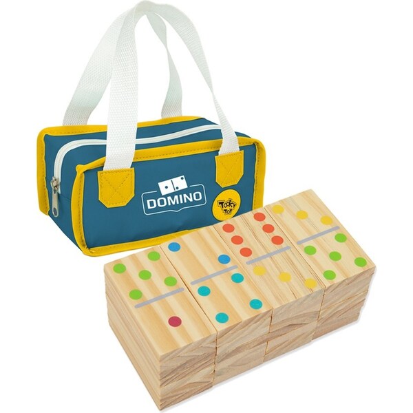 29pc Tooky Toy Kids/Children Wooden Domino Blocks Educational Outdoor Lawn Game