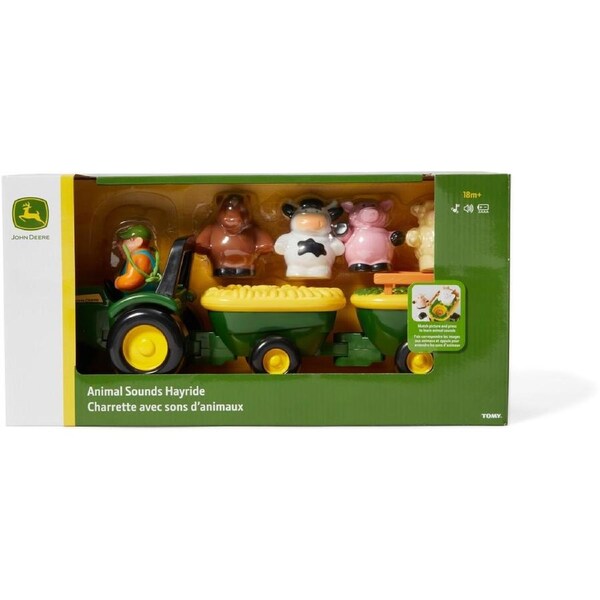 John Deere Animal Sounds Hay Ride Playset