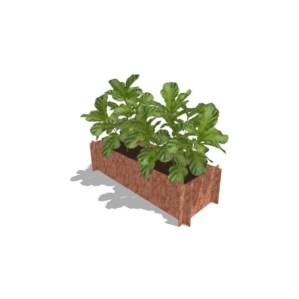 Greenlife Corten Steel Raised Garden Bed - 1200 x 450 x 295mm