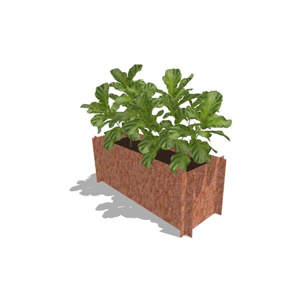 Greenlife Corten Steel Raised Garden Bed - 1200 x 450 x 450mm