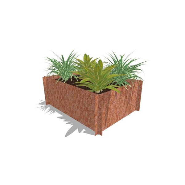 Greenlife Corten Steel Raised Garden Bed - 1200 x 900 x 450mm