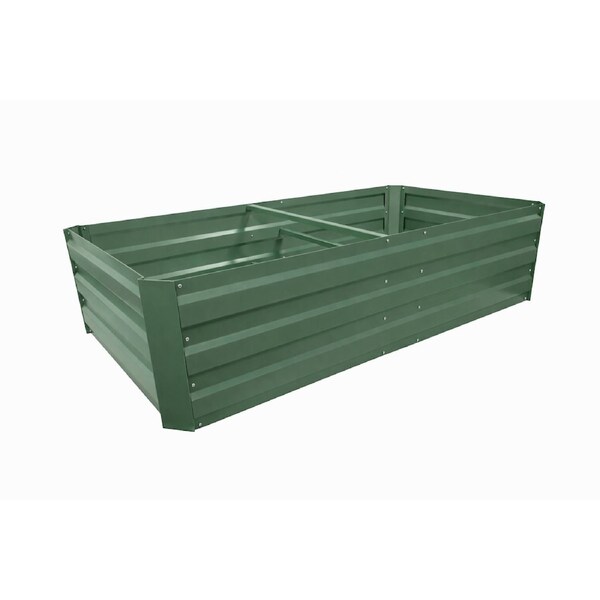 Greenlife Premium Large Raised Garden Bed with 4 Support Braces 1800 x 900 x 450mm Eucalypt Green