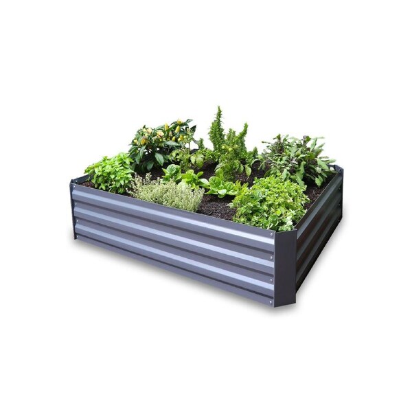 Greenlife Raised Garden Bed - 1200 x 900 x 300mm - Slate Grey