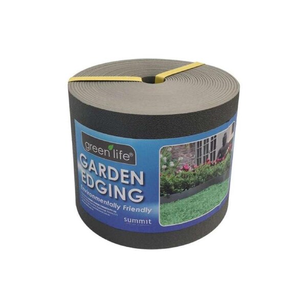 Greenlife Recycled Plastic Garden Edging - 10m x 150mm - Slate Grey