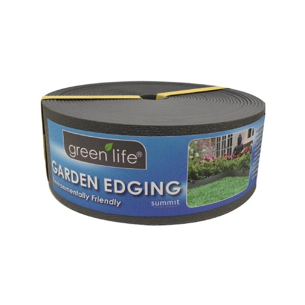 Greenlife Recycled Plastic Garden Edging - 10m x 75mm - Black
