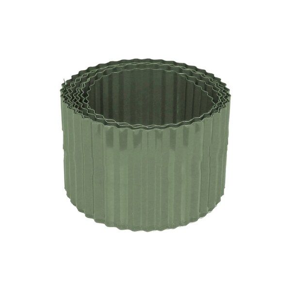 Greenlife Steel Metal Garden Edging - 6m x 150mm - Eucalypt Green