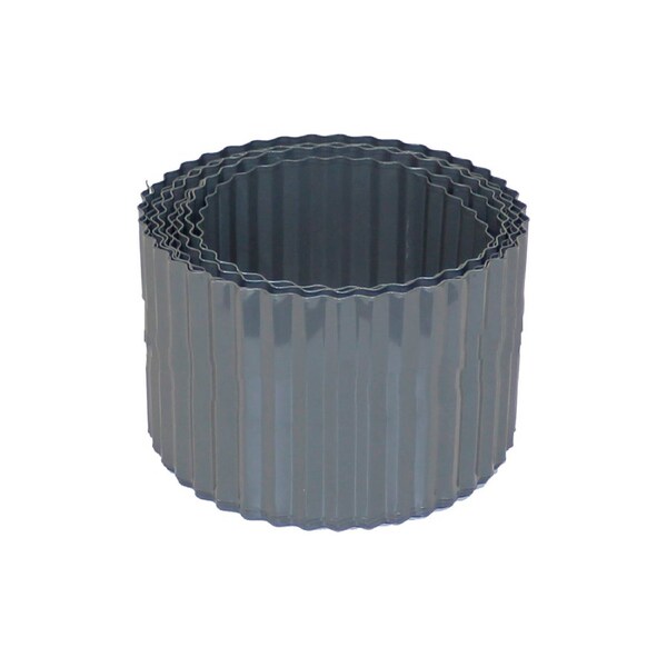 Greenlife Steel Metal Garden Edging - 6m x 150mm - Slate Grey