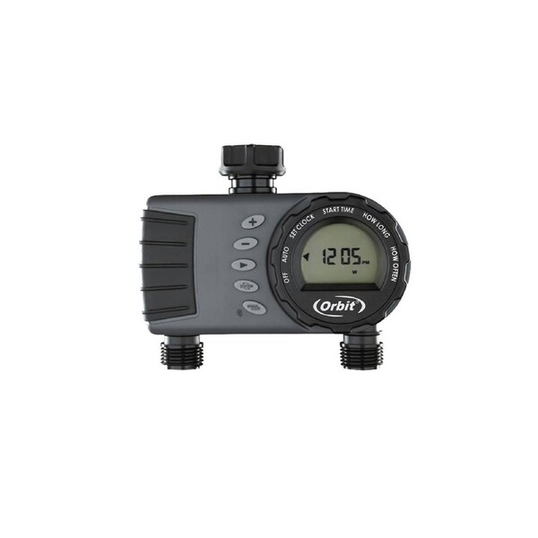 Orbit Automatic Lawn & Garden Tap Timer - 1 Dial, 2 Outlet