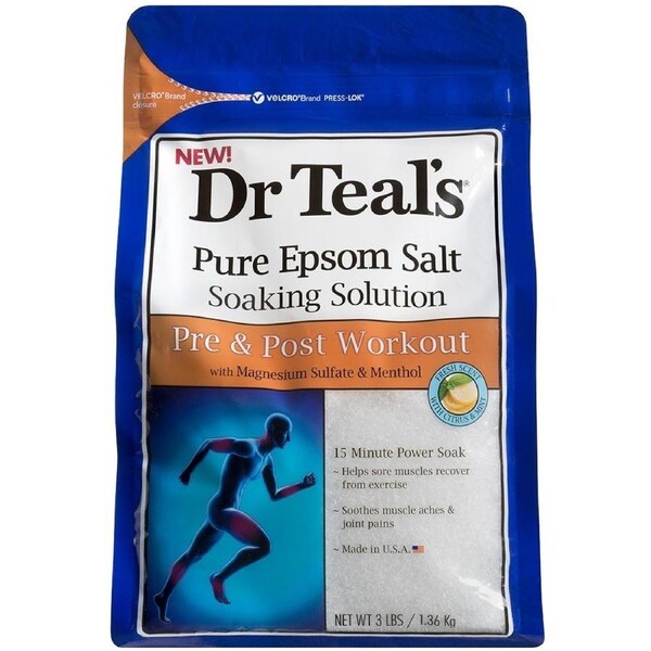 Dr Teal's Pure Epsom Salt Soaking Solution 1.36kg - Pre & Post Workout