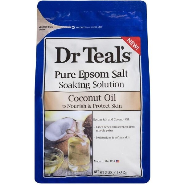 Dr Teal's Pure Epsom Salt Soaking Solution 1.36kg - Coconut Oil