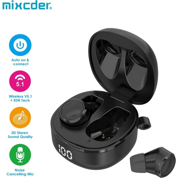 Mixcder X1 Pro UV Sterilisation Bluetooth 5.1 TWS Earphones with CVC 8.0 Noise Cancellation AptX IPX7 Waterproof
