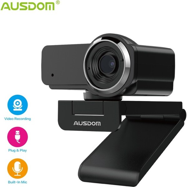 AUSDOM AW635&nbsp;Full HD 1080p Webcam with Auto Low light Correction&nbsp;USB Streaming Web Camera