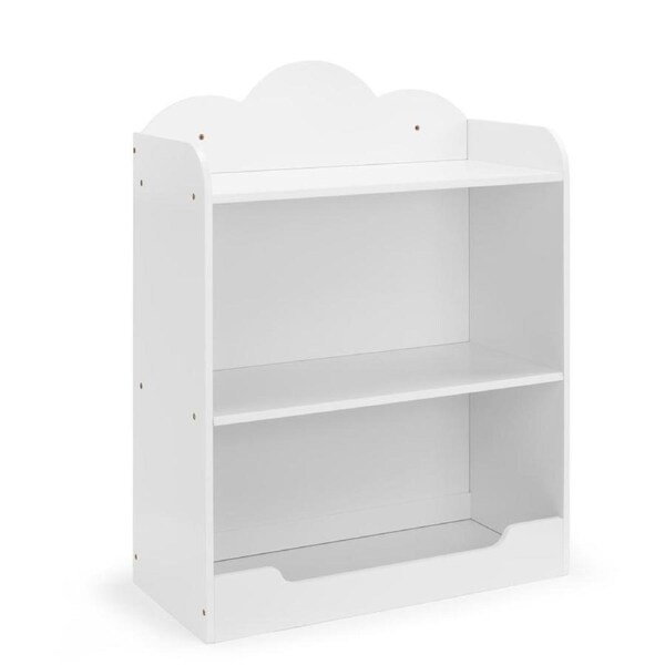 Cloud Kids Bookcase Bookshelf Open Shelving 3 Levels white