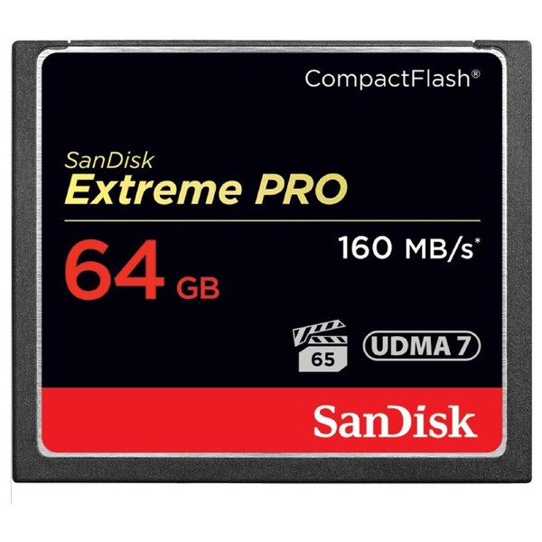 SanDisk Extreme Pro CF 64GB VPG65 UDMA 7 160MB/s Compact Flash Memory Card
