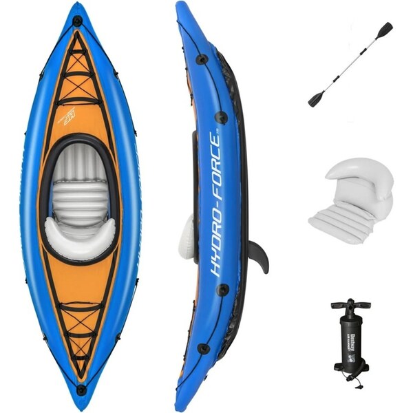Bestway Hydro-Force 2.75mx81cm Cove Champion Inflatable Kayak w/ Paddles Set