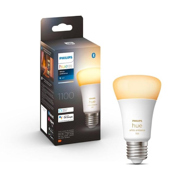 Philips Hue White Ambiance Home Light Bulb/Globe 11W A60 E27 w /Bluetooth 1055LM