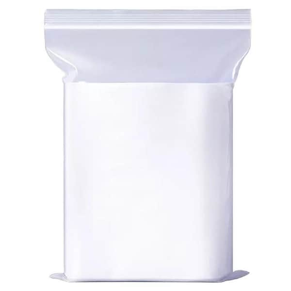 100pcs Resealable Zipper Self Seal Zip Clear Plastic Lock Bags 80mmx120mm Bulk