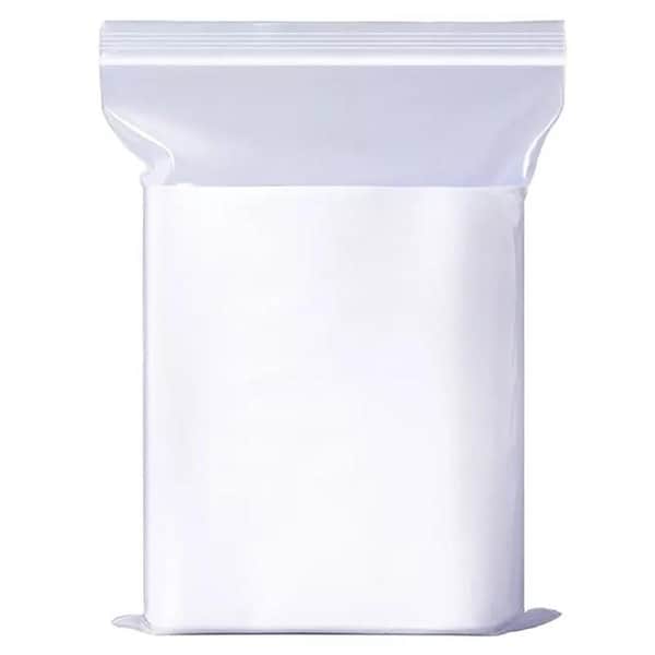 100pcs Resealable Zipper Self Seal Zip Clear Plastic Lock Bags 120mmx170mm C6 Size