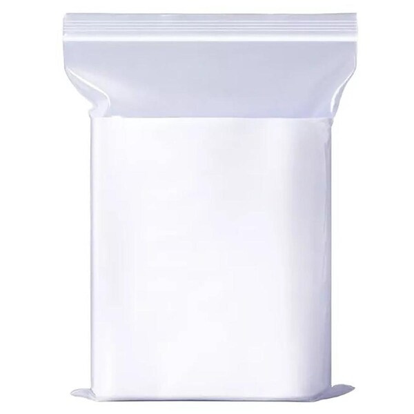100pcs Resealable Zipper Self Seal Zip Clear Plastic Lock Bags 220mmx320mm A4 Size