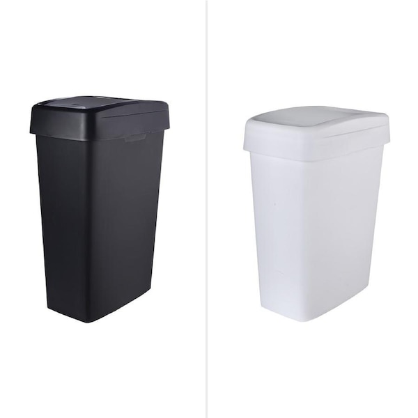 Ezy Storage Slim Line Rubbish Bin 50L - Assorted*
