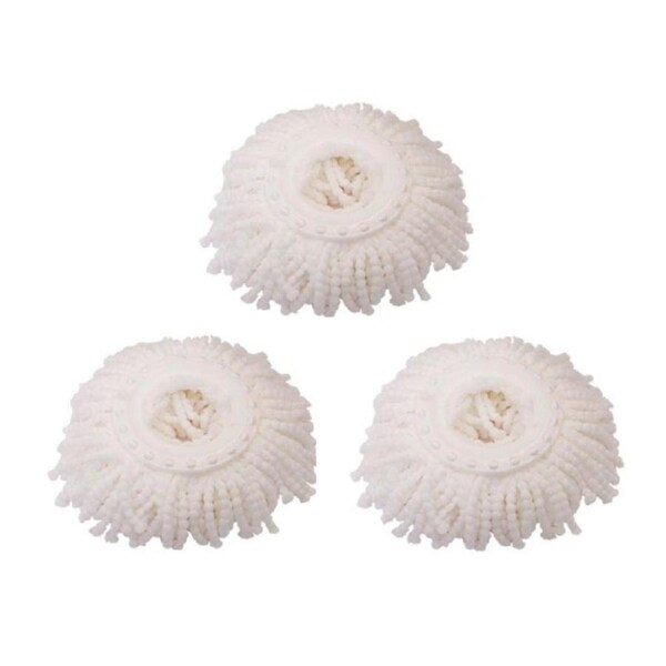 3PC Spin Mop Head Replacement Mop Heads Microfibre