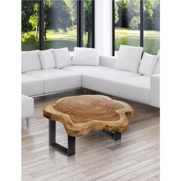 Wood Round Coffee Table xl 103 cm across one of kind 100% unique designed by nature