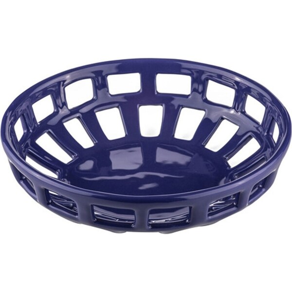 Ladelle Carnival 27cm Fruit Container/Holder Stone Bowl/Basket Tableware Cobalt